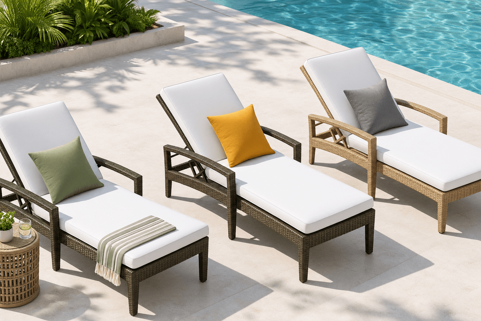 Wicker Sun Lounger in Mumbai