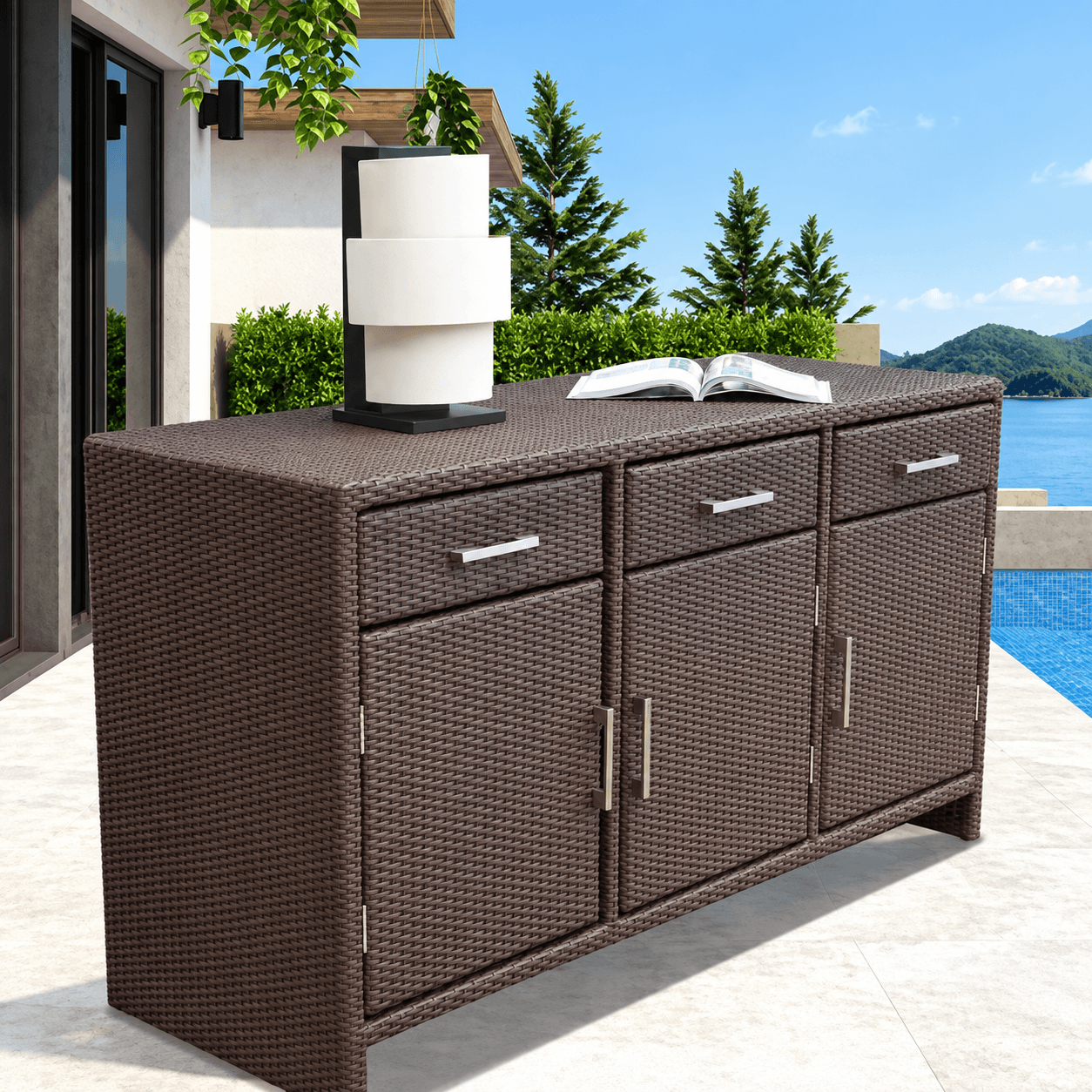 Pool Side Wicker Furniture Manufacturer