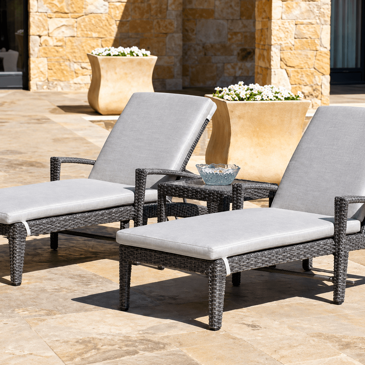 Teak Wood Sun Lounger